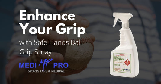 ENHANCE YOUR GRIP WITH SAFE HANDS BALL GRIP SPRAY MediPro Sports Tape
