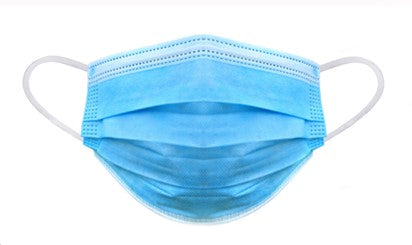 Face Mask Nonwoven 3 Layer Blue Box 50 - LEVEL 2 - ARTG 340251 MediPro Sports Tape