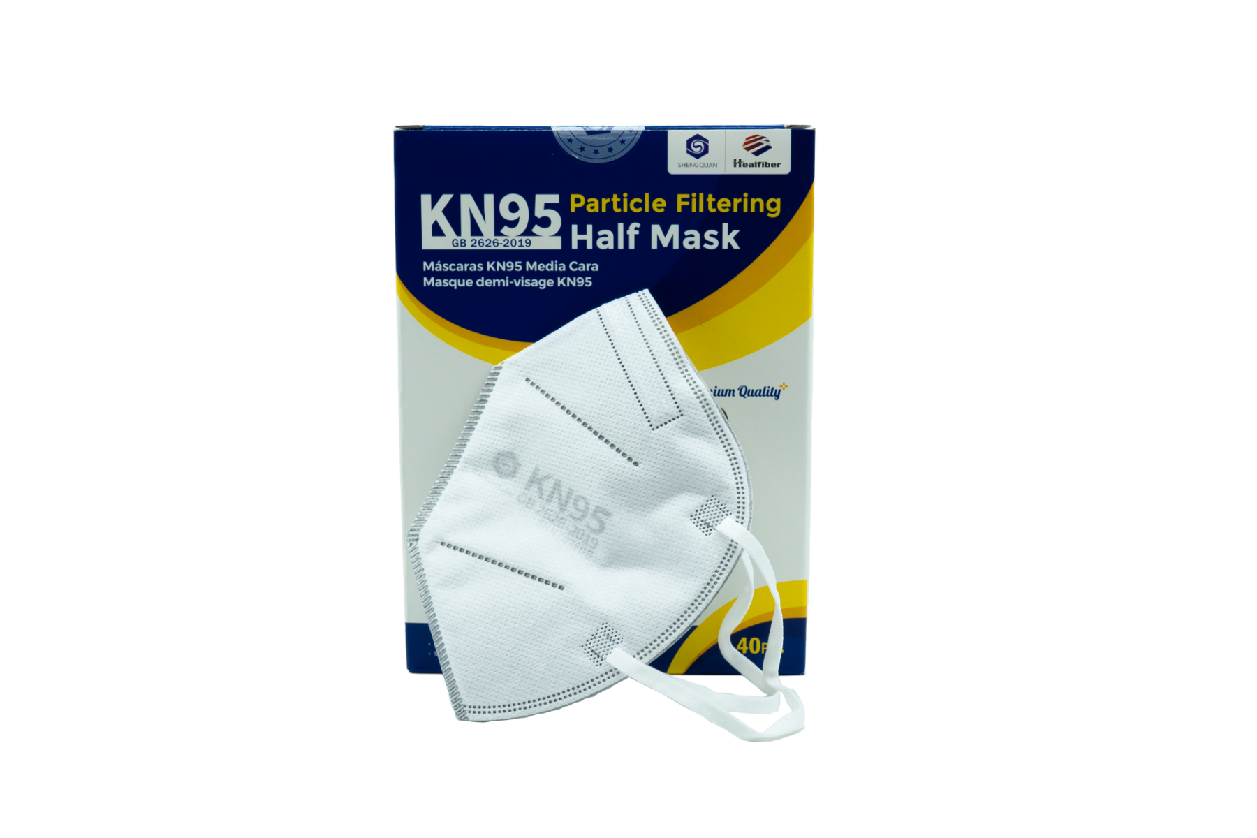Face Mask KN95 WH Box40 TGA340747 MediPro Sports Tape