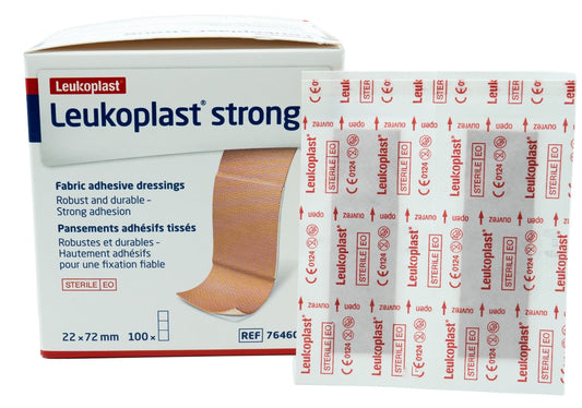 Leukoplast Strong Strip 2.2cm x 7.2cm Pack 100 MediPro Sports Tape