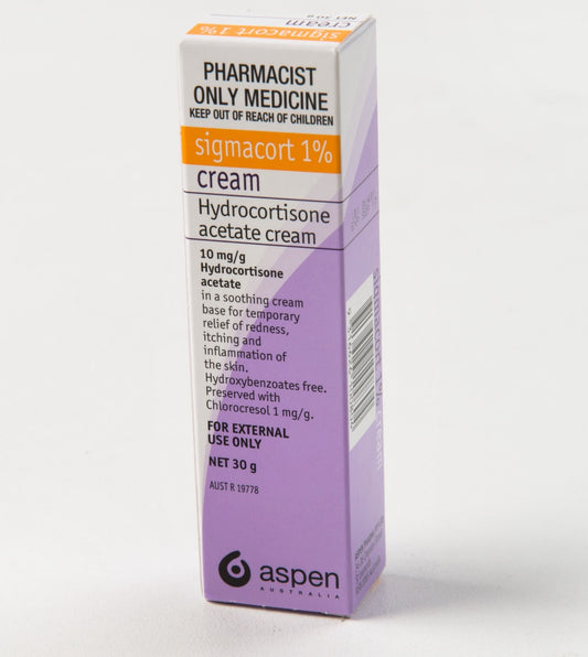 Sigmacort 1% Cortisone Cream 30g MediPro Sports Tape