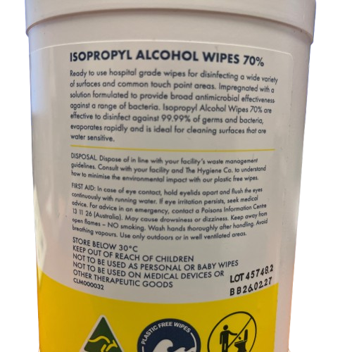 Alcohol Wipes 140mm x 410mm [Pack 75]
