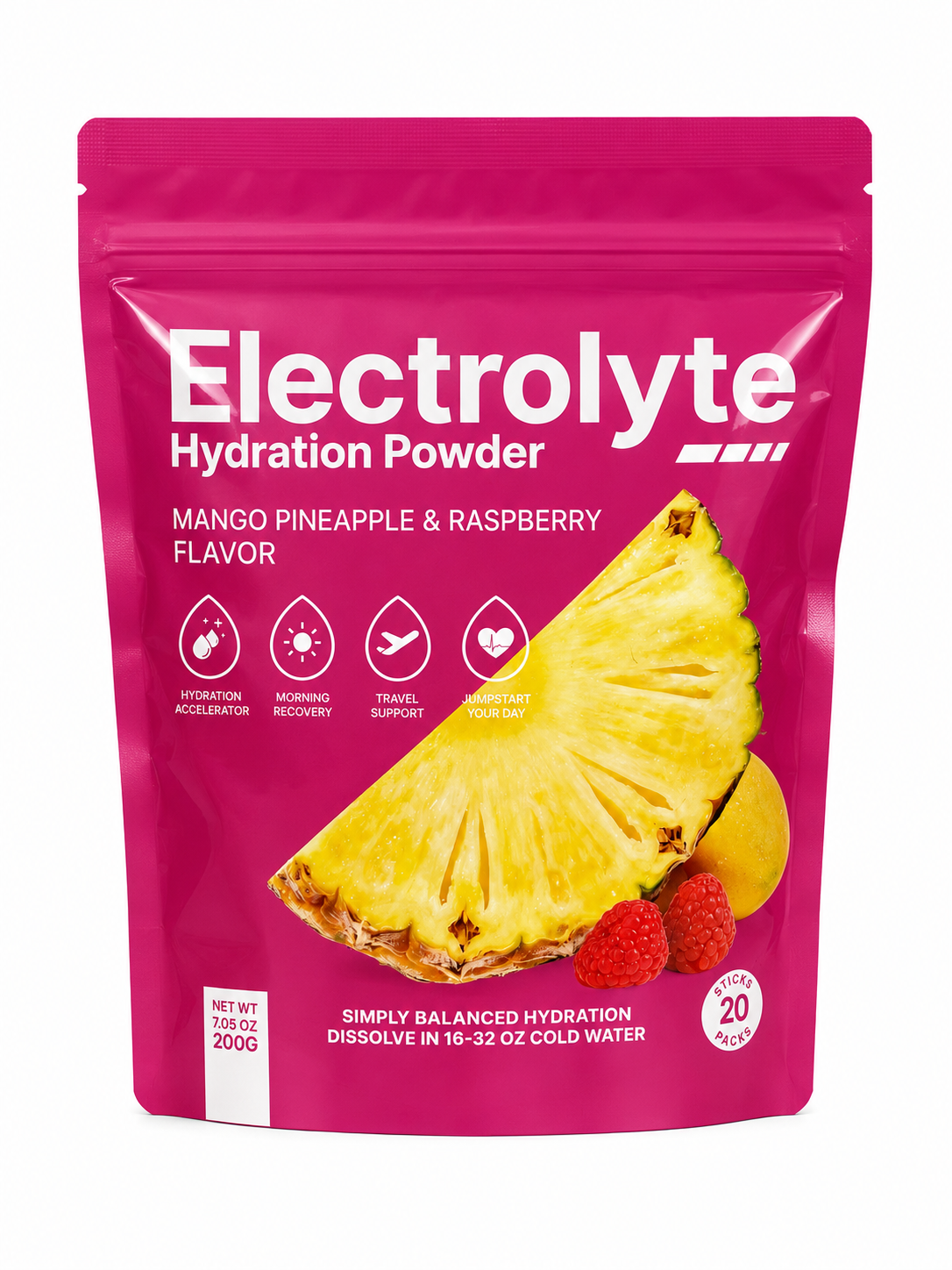 Hydration 20 Sticks - 10 Rasberry + 10 Mango