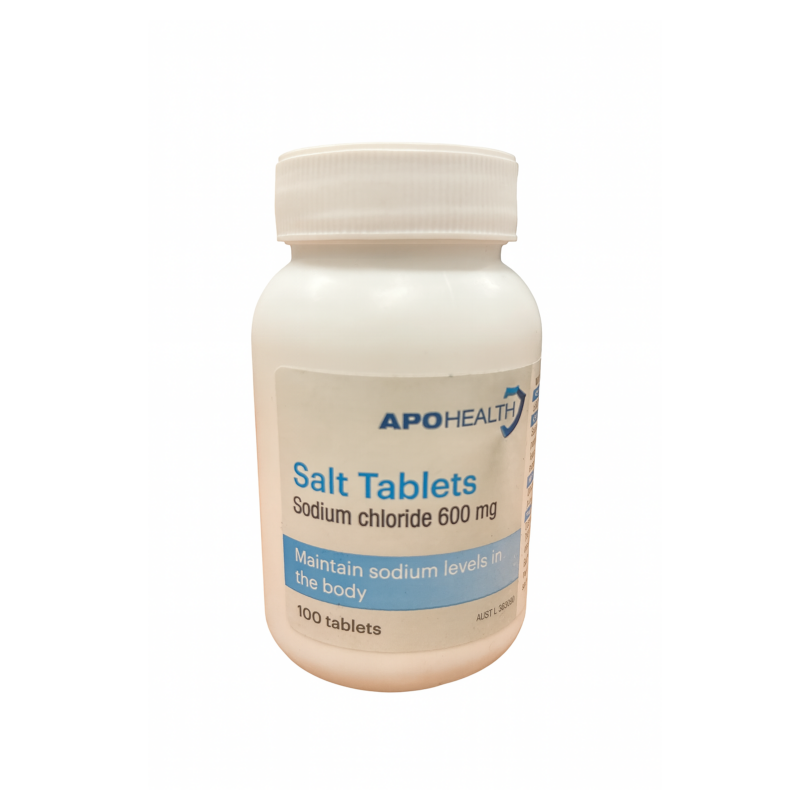 Salt Tablets Label Salt Tablets 600mg – MediPro Sports Tape