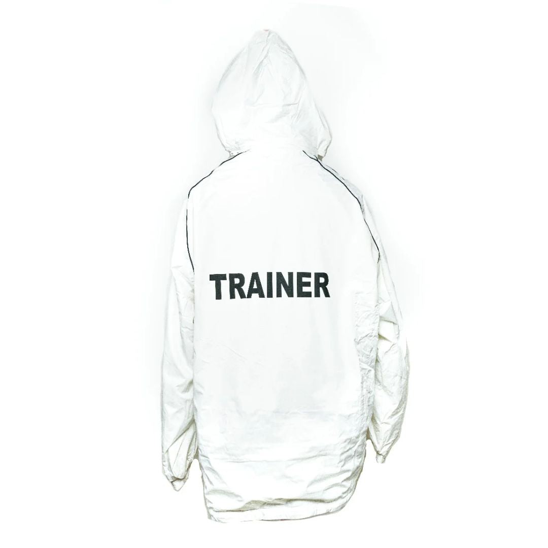 Trainers Jacket Fleece Lined Reversible-White