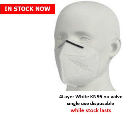 Face Mask KN95 4 Layer No Valve White Box10 MediPro Sports Tape