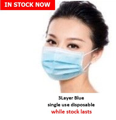 Face Mask Nonwoven 3 Layer Blue Box 50 - LEVEL 2 - ARTG 340251 MediPro Sports Tape