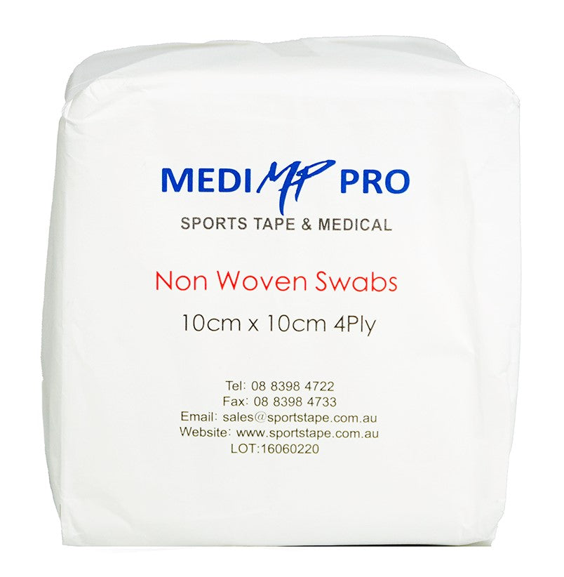 Gauze Swab 10cm x 10cm [Pack 100] MediPro Sports Tape