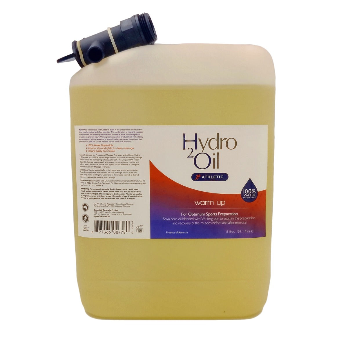 Hydro 2 Oil Massage Oil 5L [Warm Up] MediPro Sports Tape
