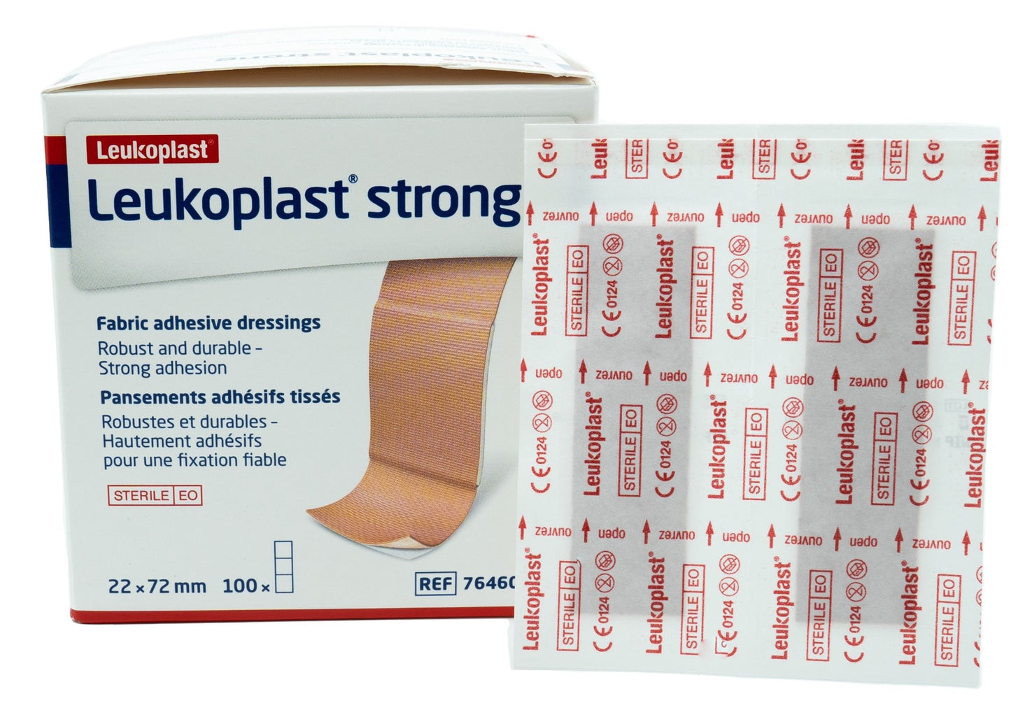Leukoplast Strong Strip 2.2cm x 7.2cm Pack 100