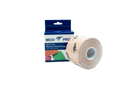 Medisio K-Tape 50mm x 5m [2 way Stretch] CLEARANCE MediPro Sports Tape