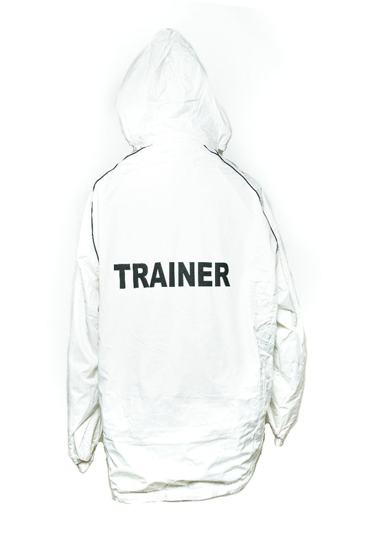 Trainers Jacket Fleece Lined Reversible-White MediPro Sports Tape
